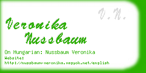 veronika nussbaum business card